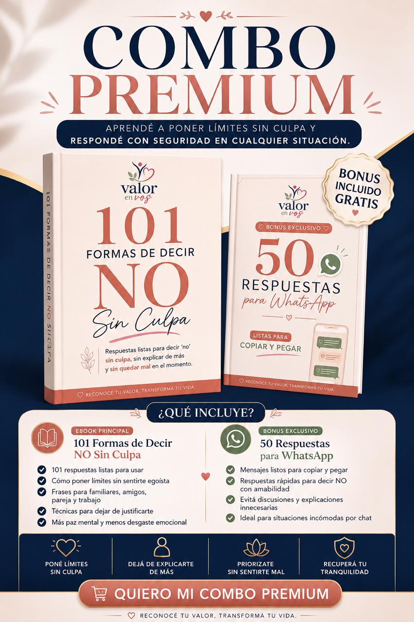 101 formas de decir NO sin culpa